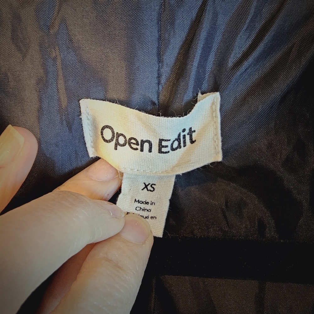 Open Edit Cropped Bomber Jacket - image 5